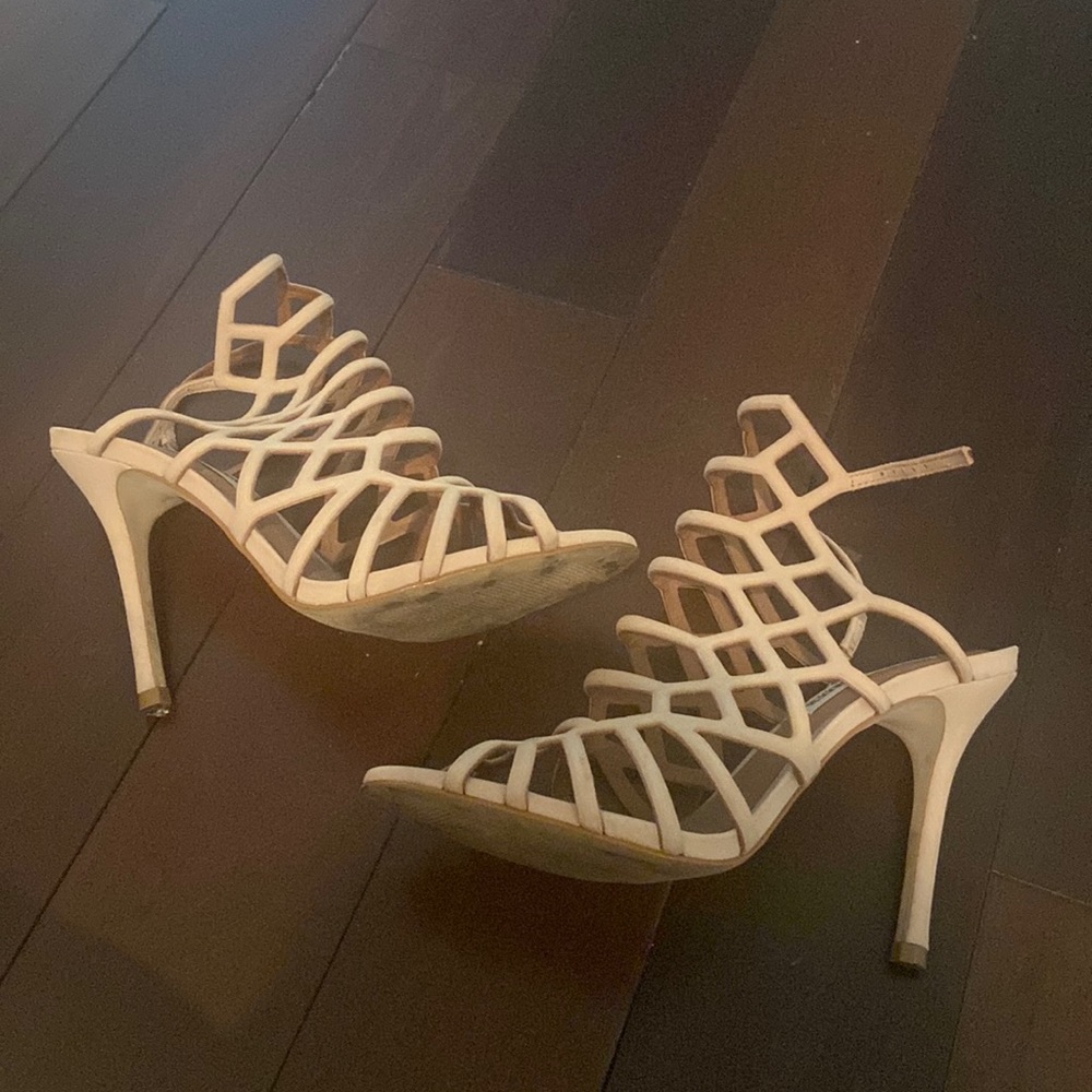 Steve madden suede caged sandals